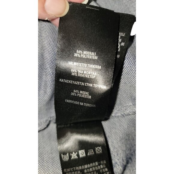 Ted Baker Mens Polo Shirt Size 3 Gray Short Sleeve - Picture 6 of 7